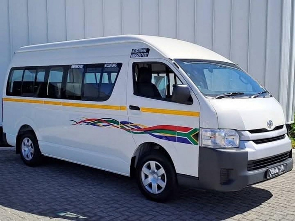 2025 Toyota Quantum HIACE 2.5 D-4D Sesfikile 16 Seat °Cash Settlement - R360,000 °Monthly Payment - R6,999 °Upfront Deposit - R60,000 °MILEAGE :  226km °Transmission-- MANUAL  °Fuel - ⛽️ PETROL      Extras. ABS, Airbags, Aircon, Central Locking, Bluetooth, Metallic Paint, Height adjustable steering, USB Port, Power Steering, Radio  INSTALLMENT TAKE OVER /FINANCE REQUIREMENTS  °Finance/Installment take over we require ● A deposit and the following documents:  1) Latest 3 month bank statements 2) Latest 3 pay slip not older than 3 months  3) Proof of residence not older than 3 months 4) Copy of Drivers Licence 5) Copy of ID   °OFFERS -Free delivery service nationwide -We assist Blacklisted, low credit score, debt review and with no license