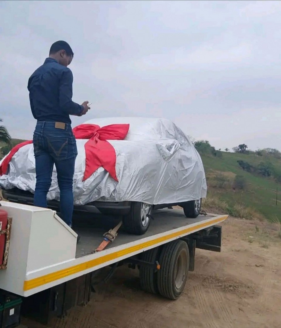 Guess what car is being delivered
